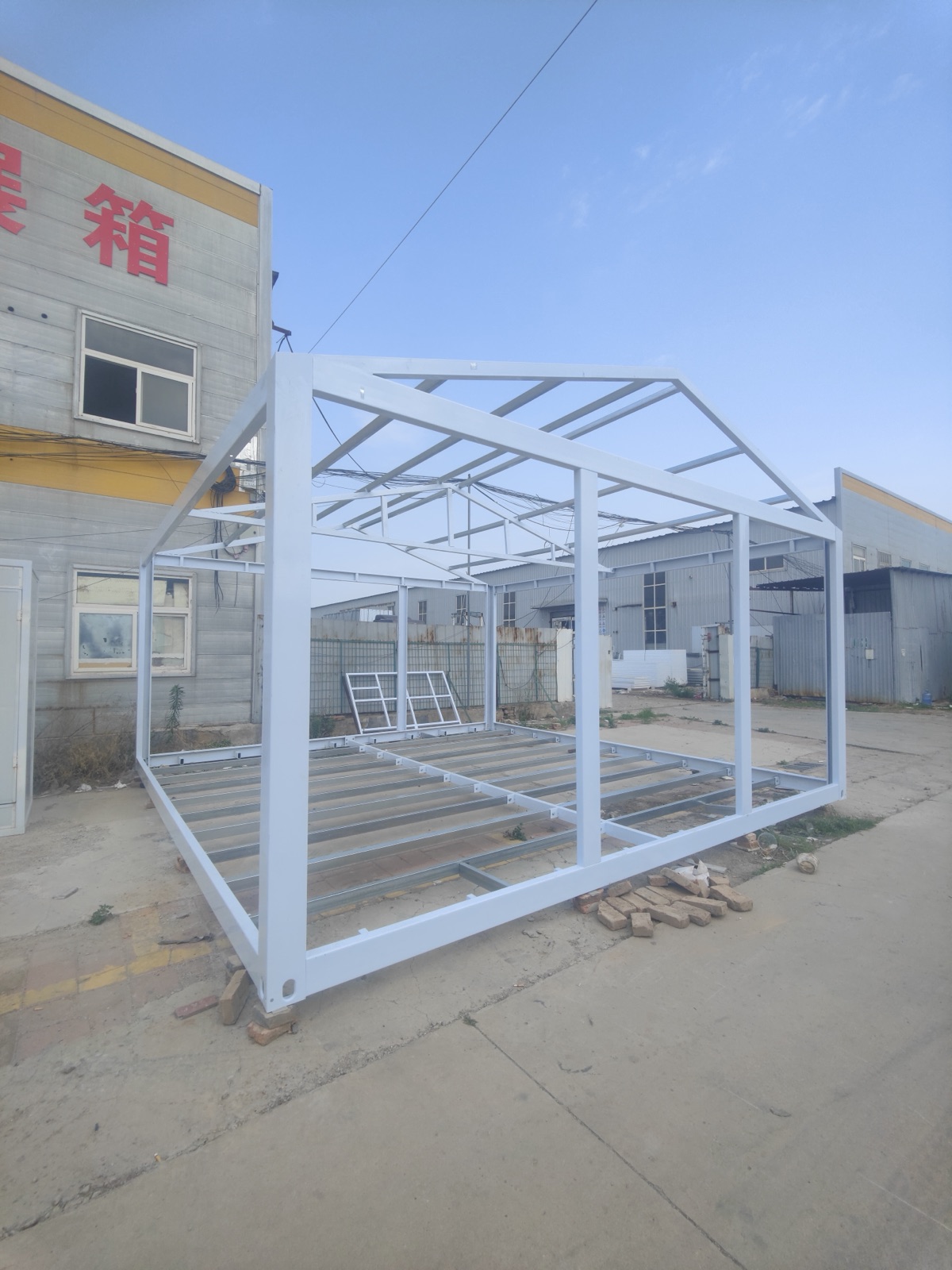 Quick-assembly house steel frame