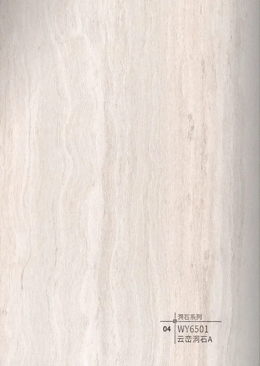 WY6501 pale cloud travertine interior wall panel finish
