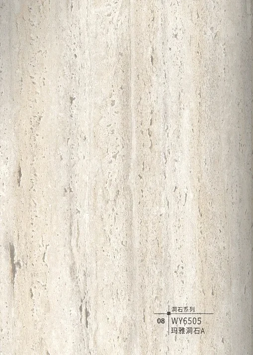 WY6505 ivory flecked travertine interior wall panel finish