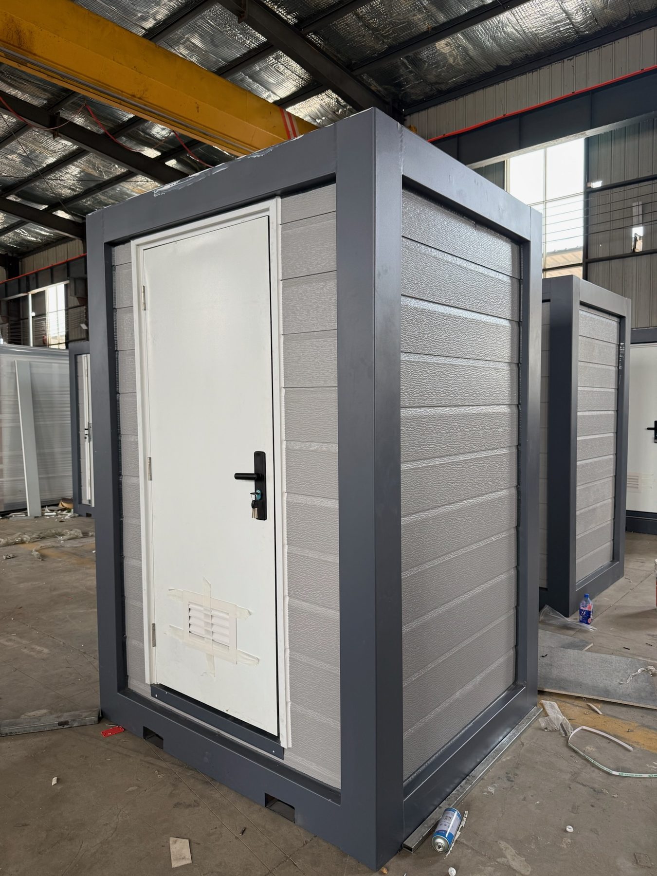 Compact modular utility unit with insulated panel enclosure